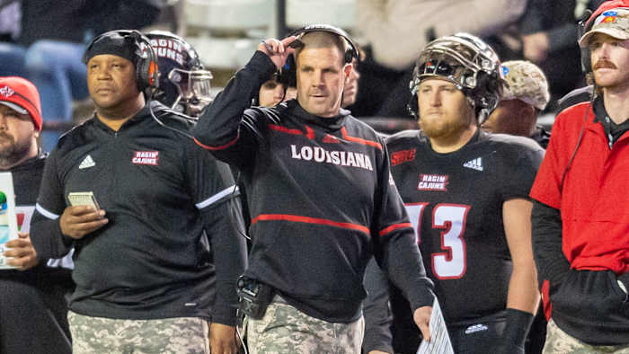 Napier paces the Louisiana sideline